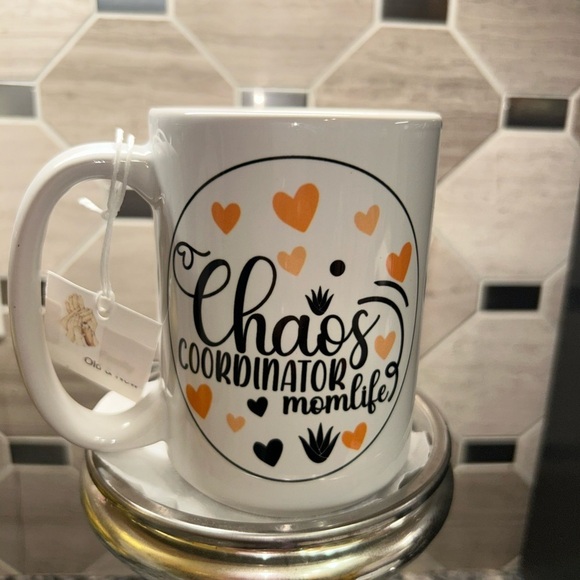 Other - Chaos Coordinator Mom Life Mug - Orange and Black